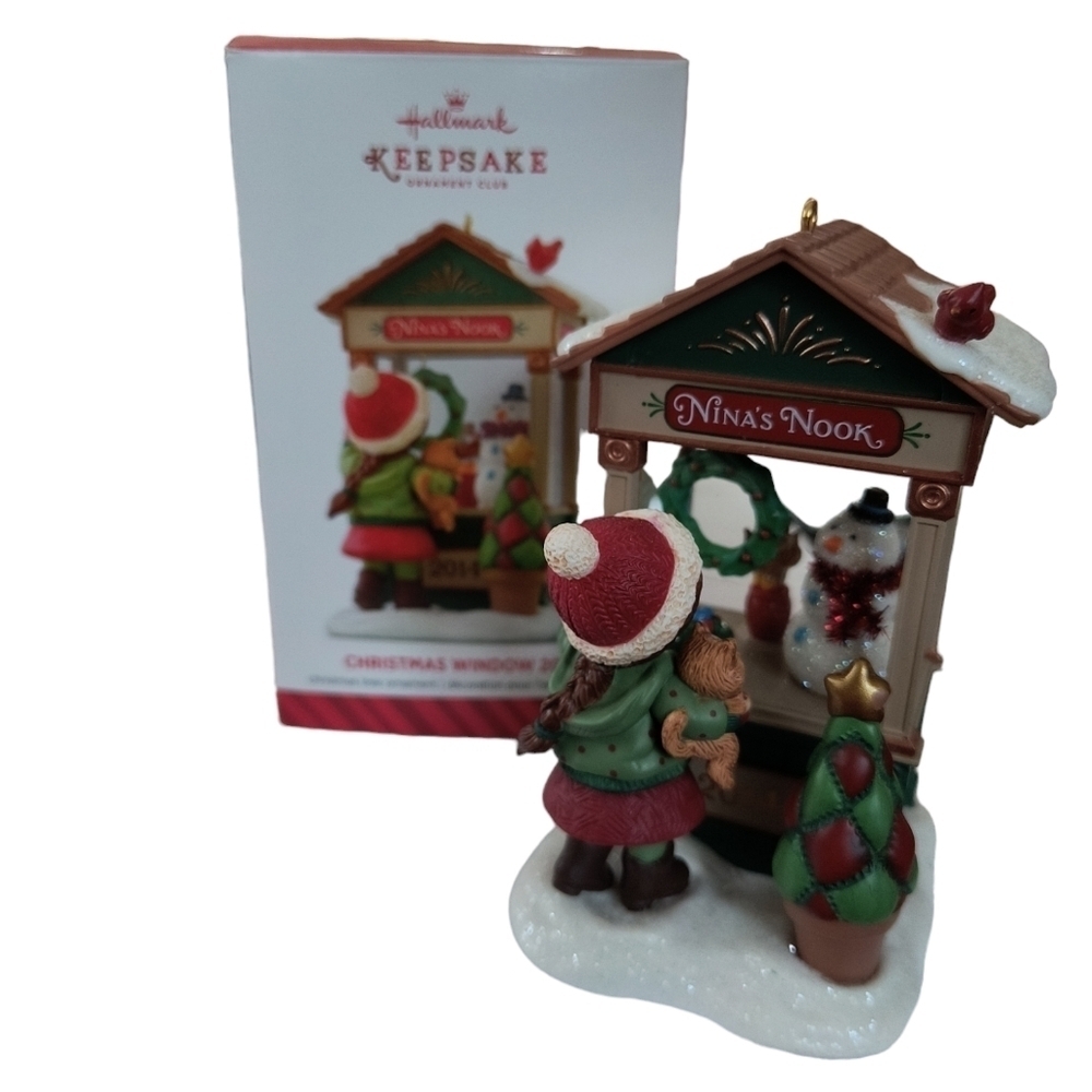 Hallmark Keepsake "Christmas Window 2014" Nina's Nook Ornament